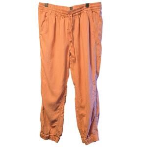 Point Sur linen blend peach jogger pants size small